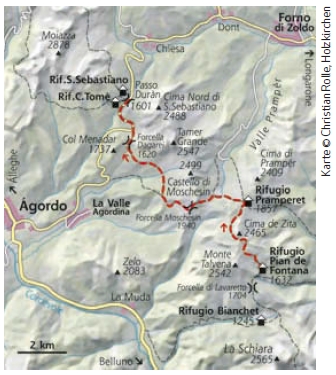 Dolomiten Höhenweg Nr.1 Etappe 2
