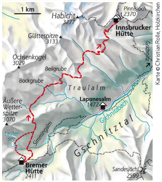 Aussichstreicher Höhenweg zur Innsbrucker Hütte | BERGSTEIGER Magazin