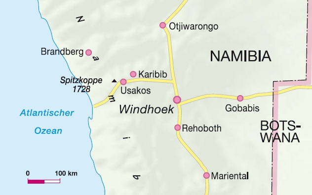 Klettergebiet Namibia