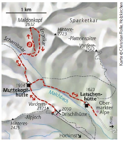 Imster Klettersteig Karte