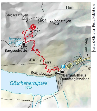 Bergsee klettersteig Karte