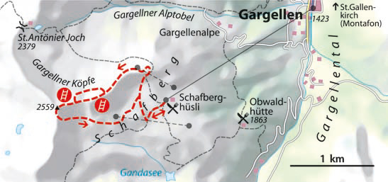 Vaude Schmugglersteig Karte