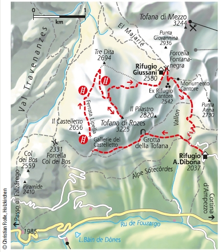 Via Ferrata Lipella Klettersteig Dolomiten