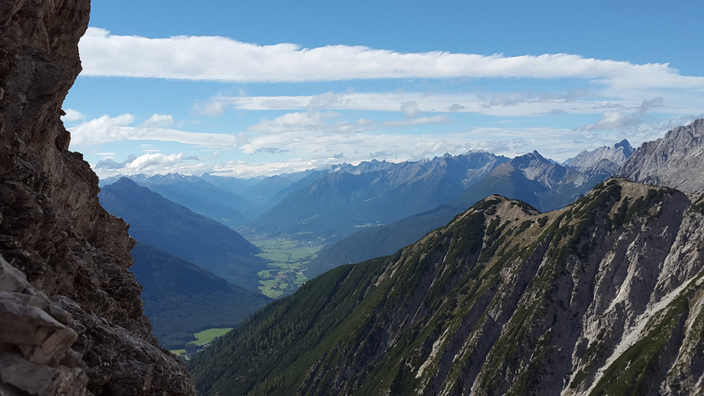 Aussicht Wankspitze Klettersteig