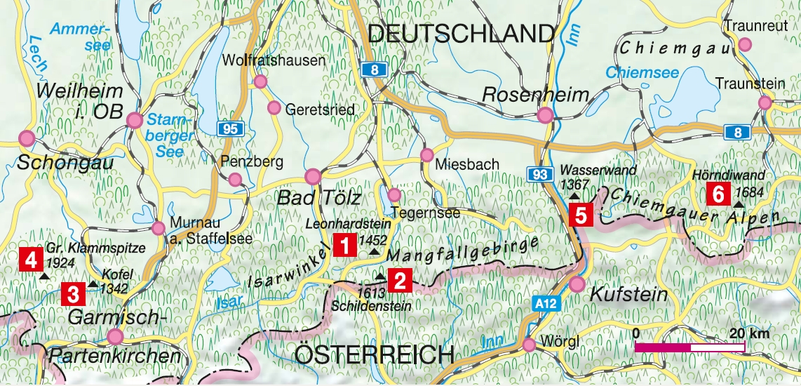 Bergtouren Bayerische Hausberge