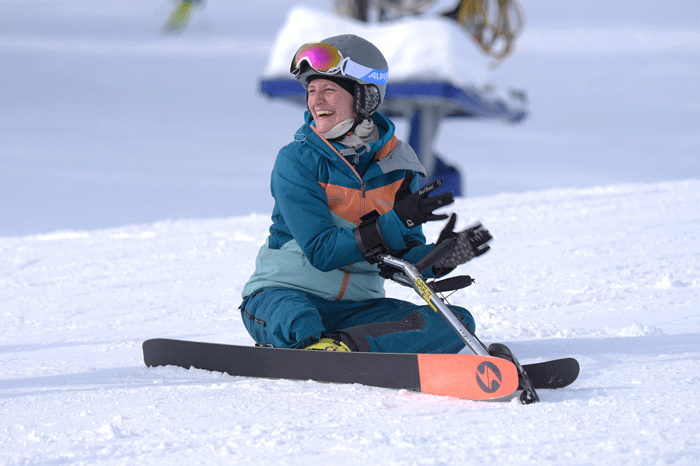 Glücklich über einen Skitag voller Fortschritte: Jacqueline Fritz
