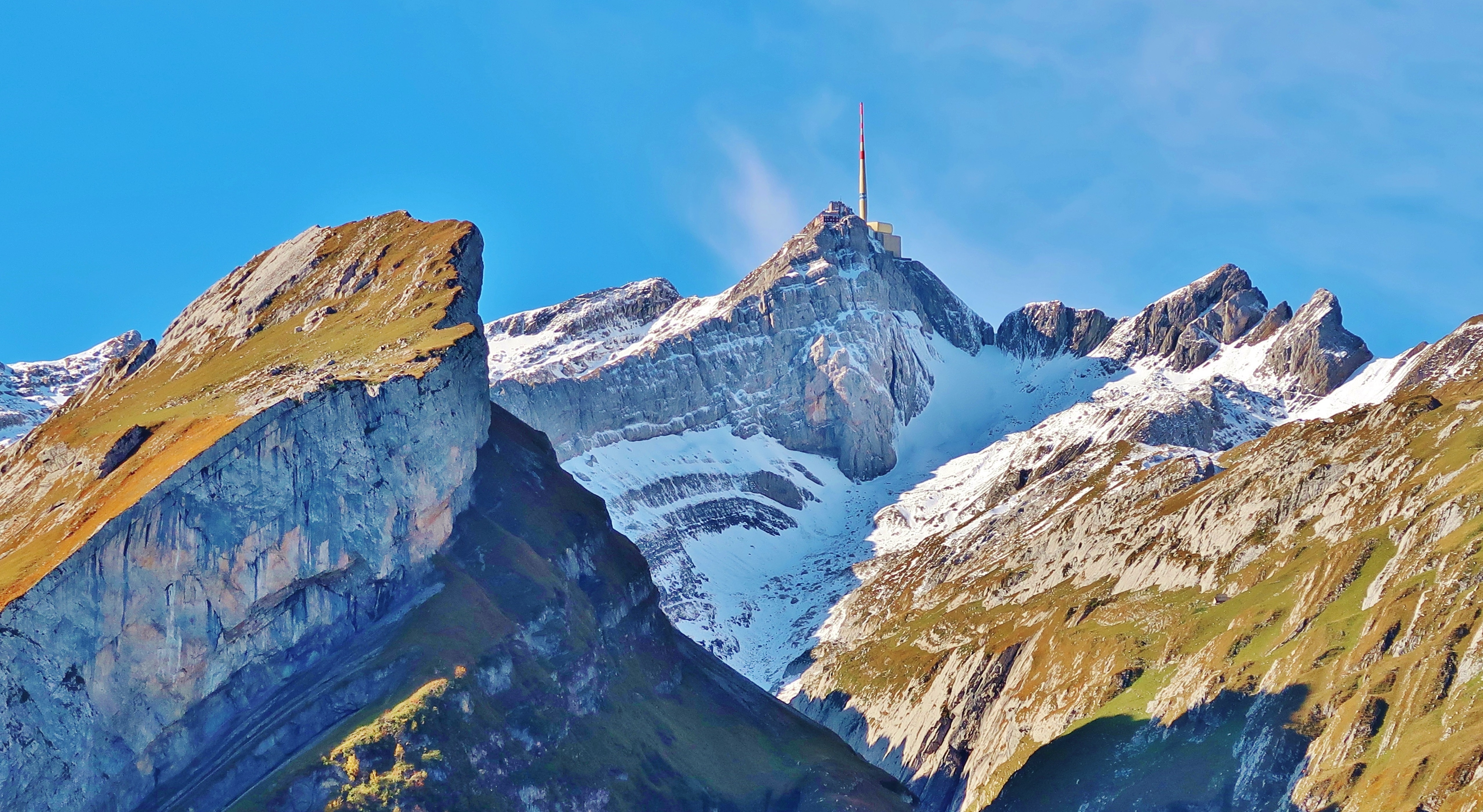 Das Alpstein-Panorama mit Säntis in der Ostschweiz