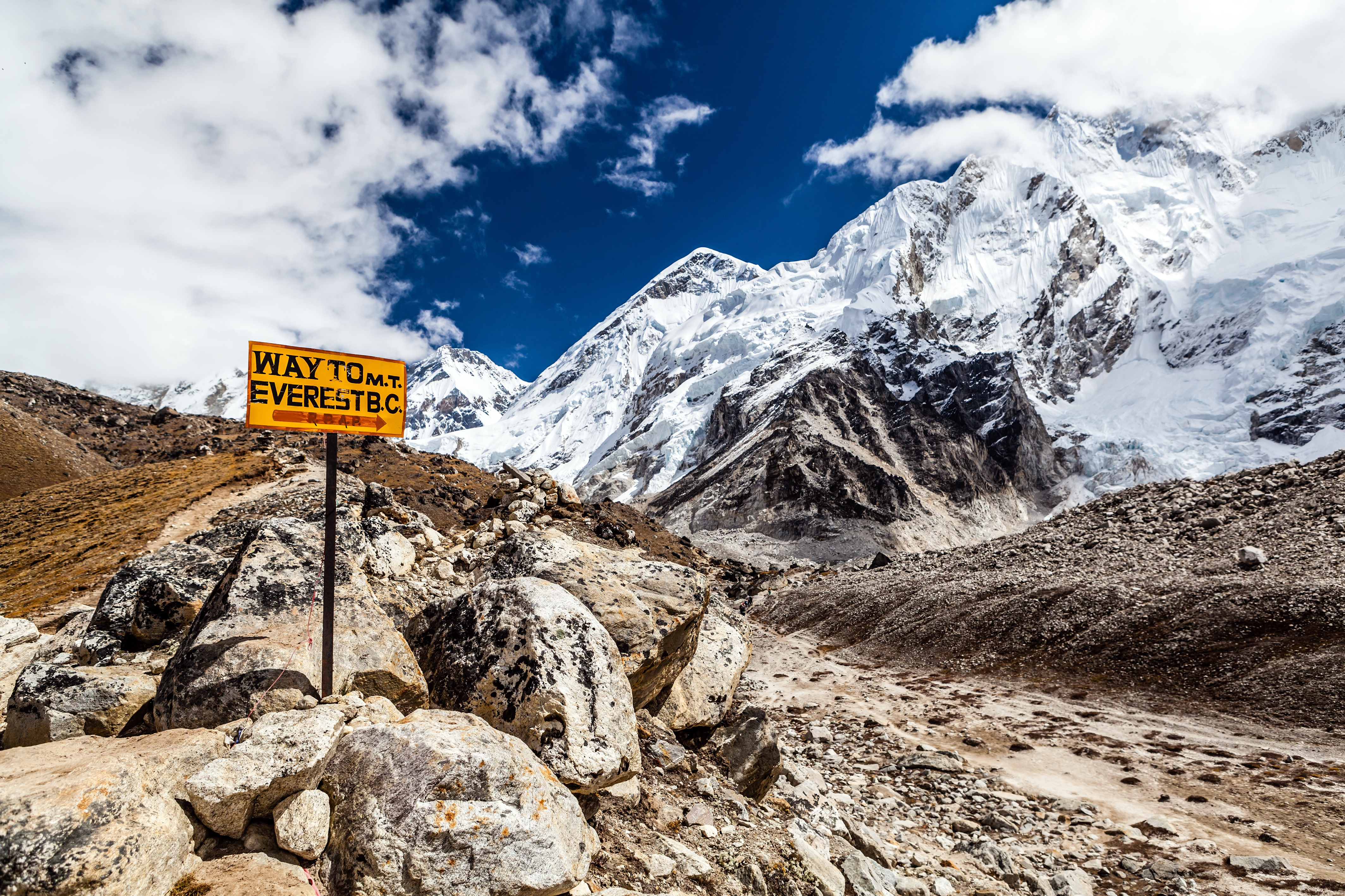 Der Weg zum Mount Everest Basislager