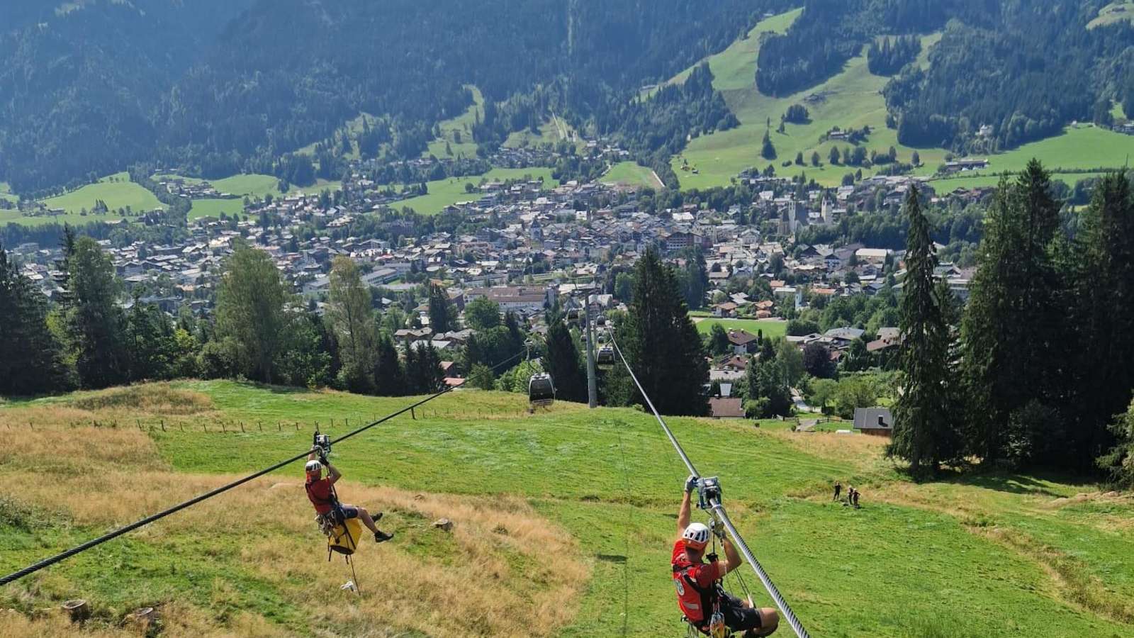 Tirol Gondel Rettung Hornbahn