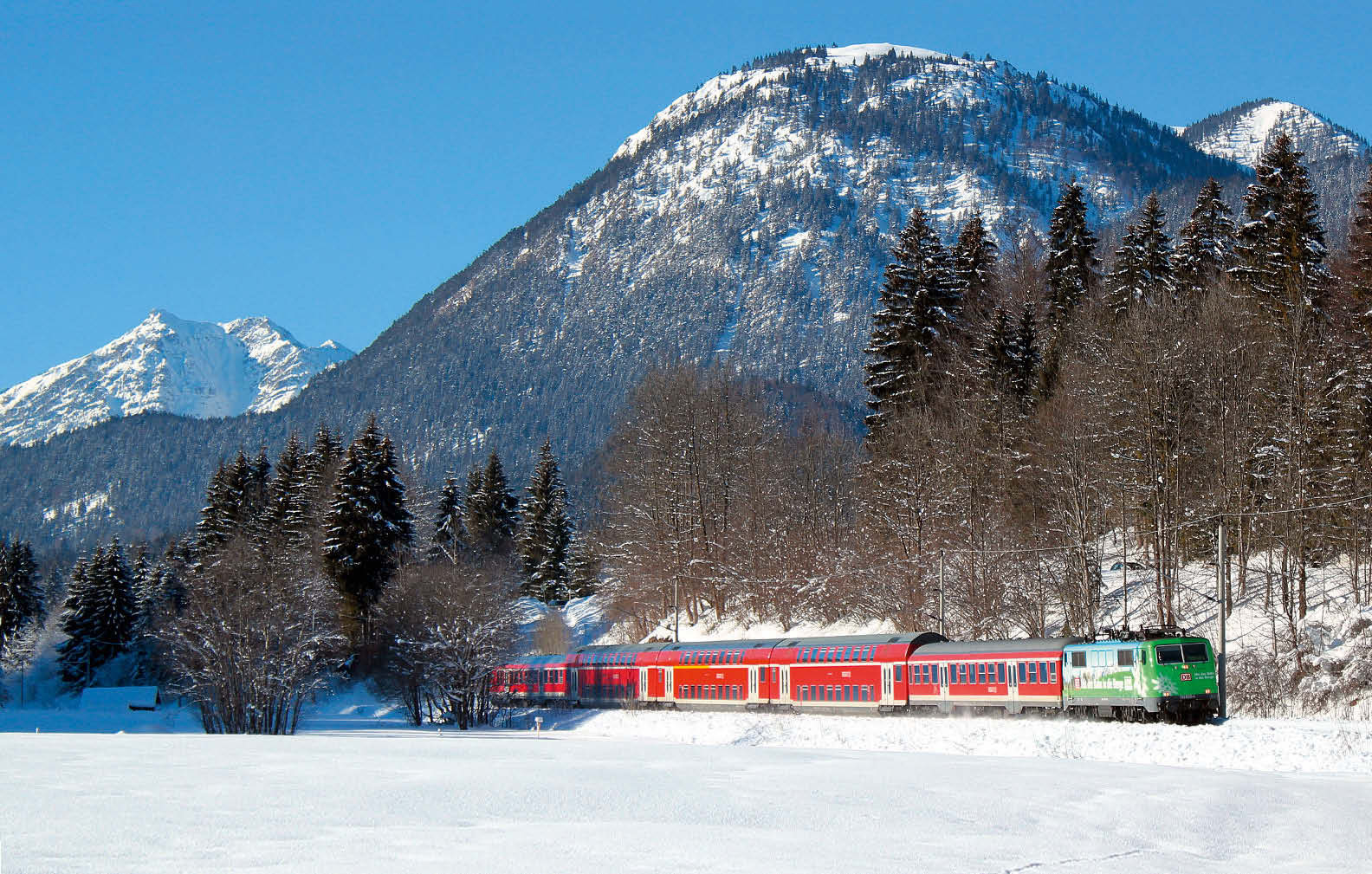 Mit dem Zug zum Winterwandern nach Mittenwald