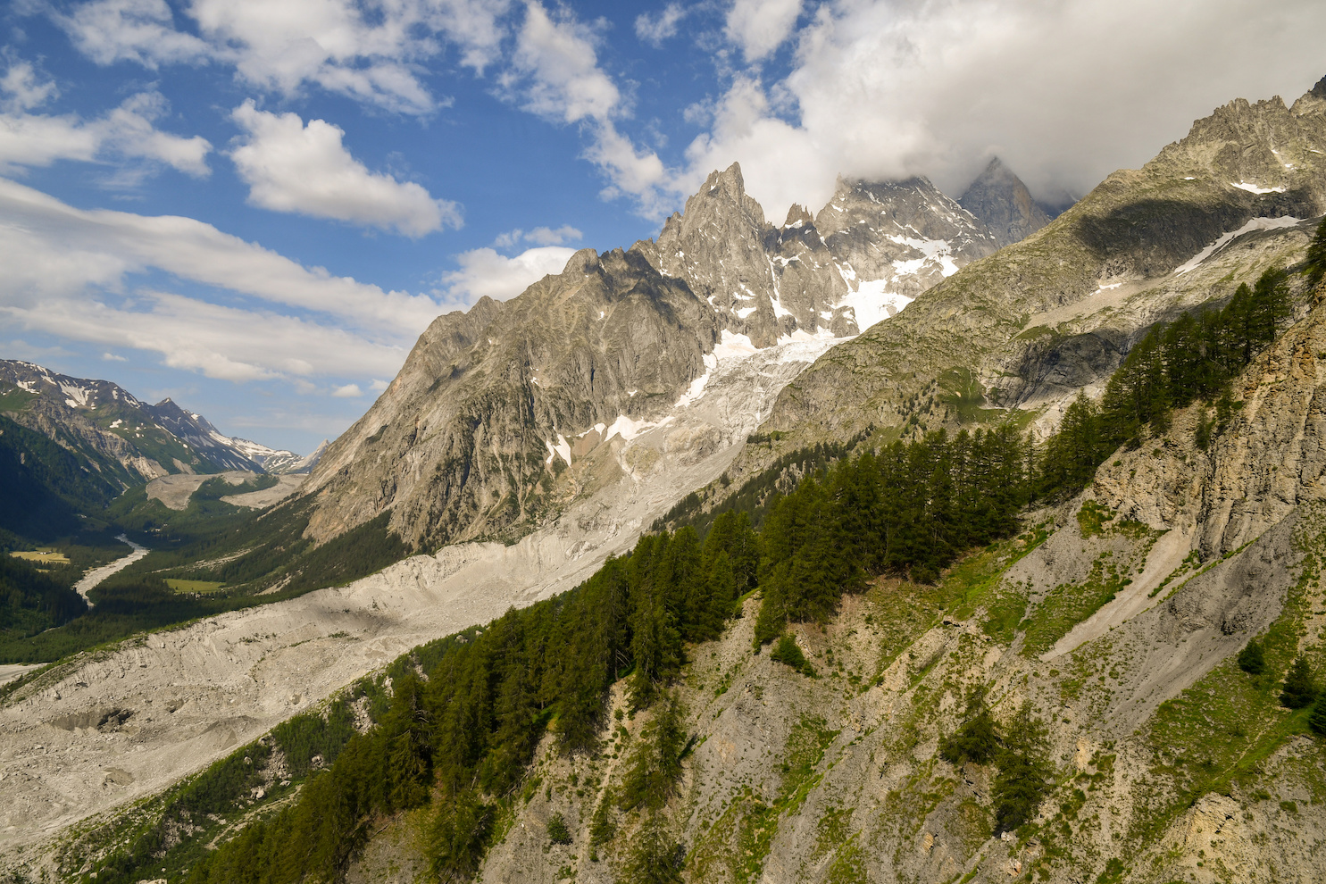 Mount Blanc Massiv Aiguille Noire de Peuterey