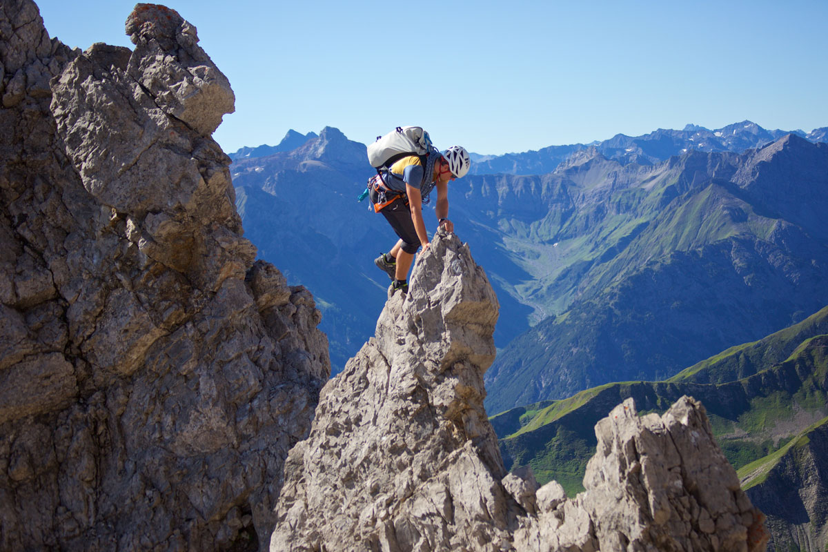 Die Überschreitung der Marchspitze setzt unbedingt alpine Erfahrung voraus!