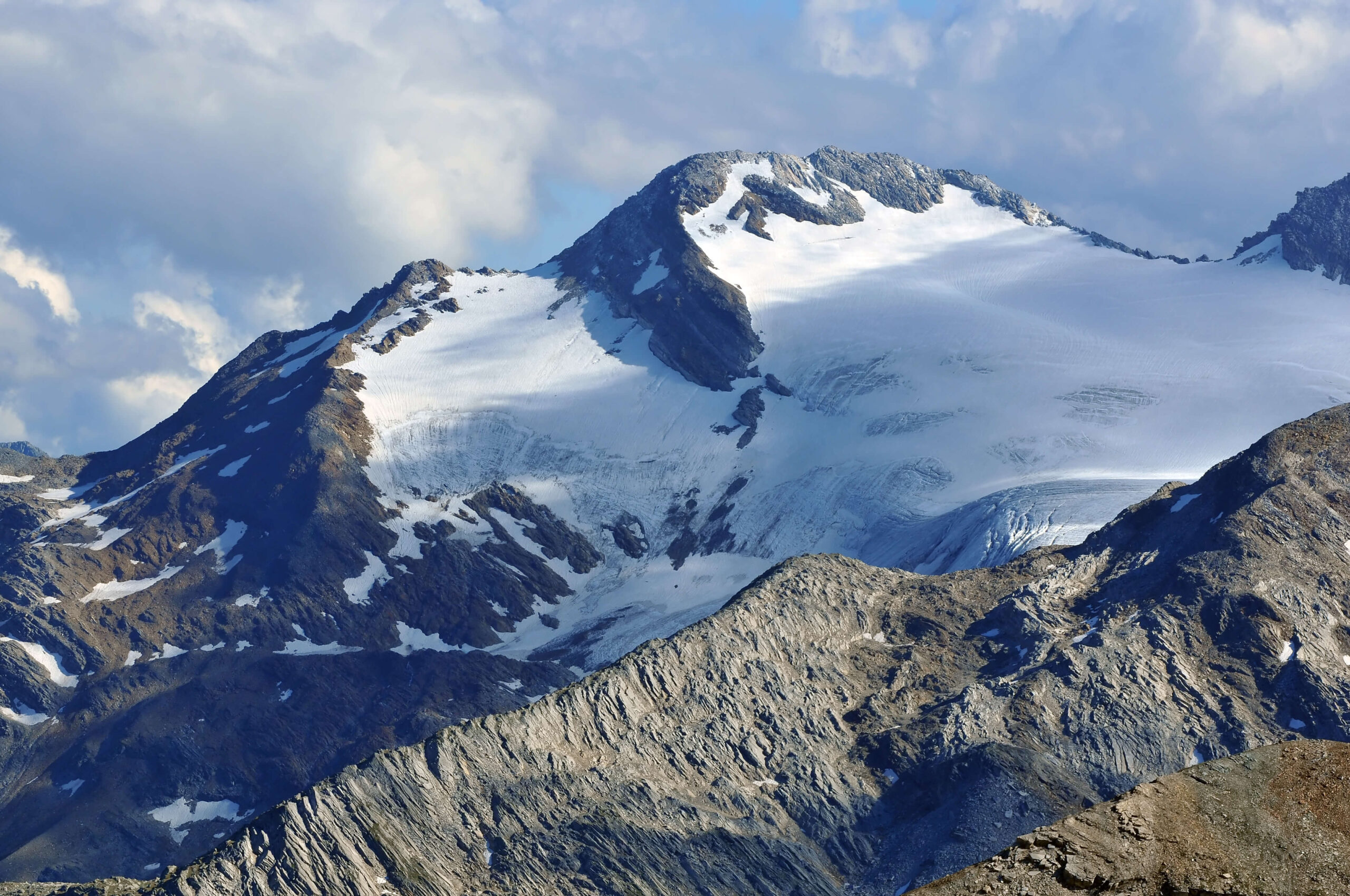 Am südlichen Fluchthorn ist es zu einen gigantischen Bergsturz gekommen.