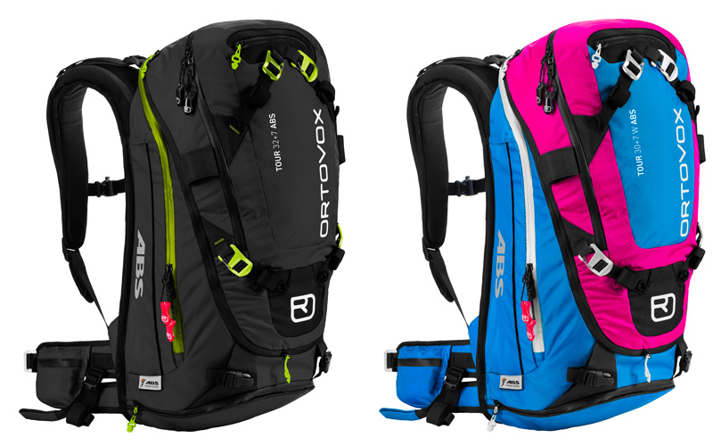 Im BERGSTEIGER Test 01/2015: ORTOVOX Tour 32+7 ABS / Tour 30+7 W ABS Lawinenrucksack