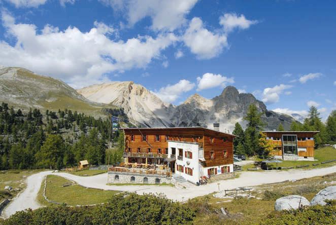 Die Faneshütte ist das Ziel der 6. Etappe am »Einser«