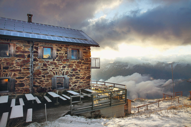 Die Starkenburger Hütte, erster Stützpunkt auf dem Stubaier Höhenweg
