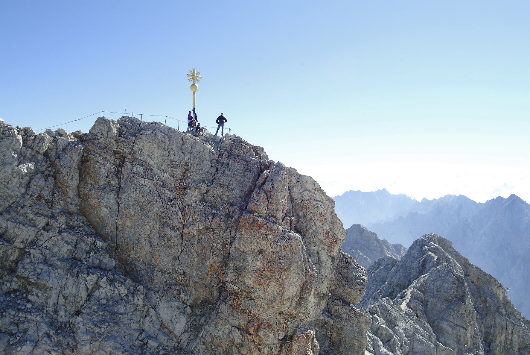 Ein beliebtes Ziel: der Gipfel der Zugspitze