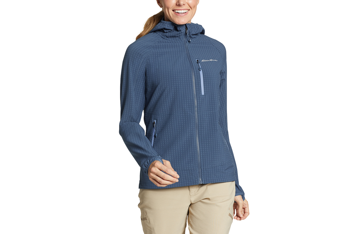 Die Eddie Bauer Sandstone Backbone Grid Jacke im Härtetest.