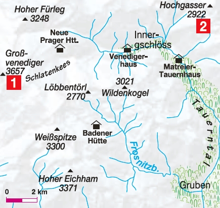 Karte Gschoesstal