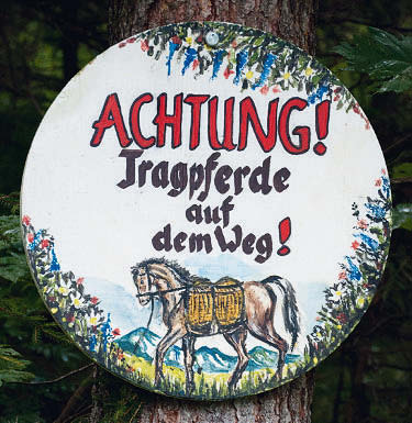 Tragpferde Tafel