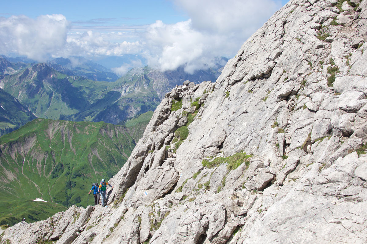 Weg zum Hauptgipfel