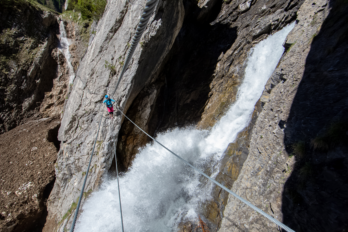Simms Wasserfälle Klettersteig
