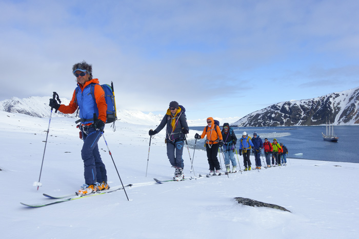 Vom Salzwasser auf direkt auf den Schnee und die Ski