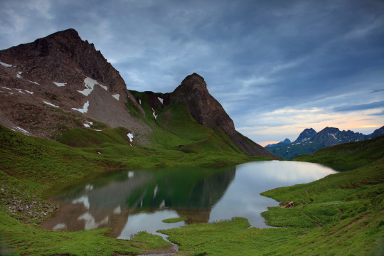 Am Rappensee liegt die gleichnamige Hütte