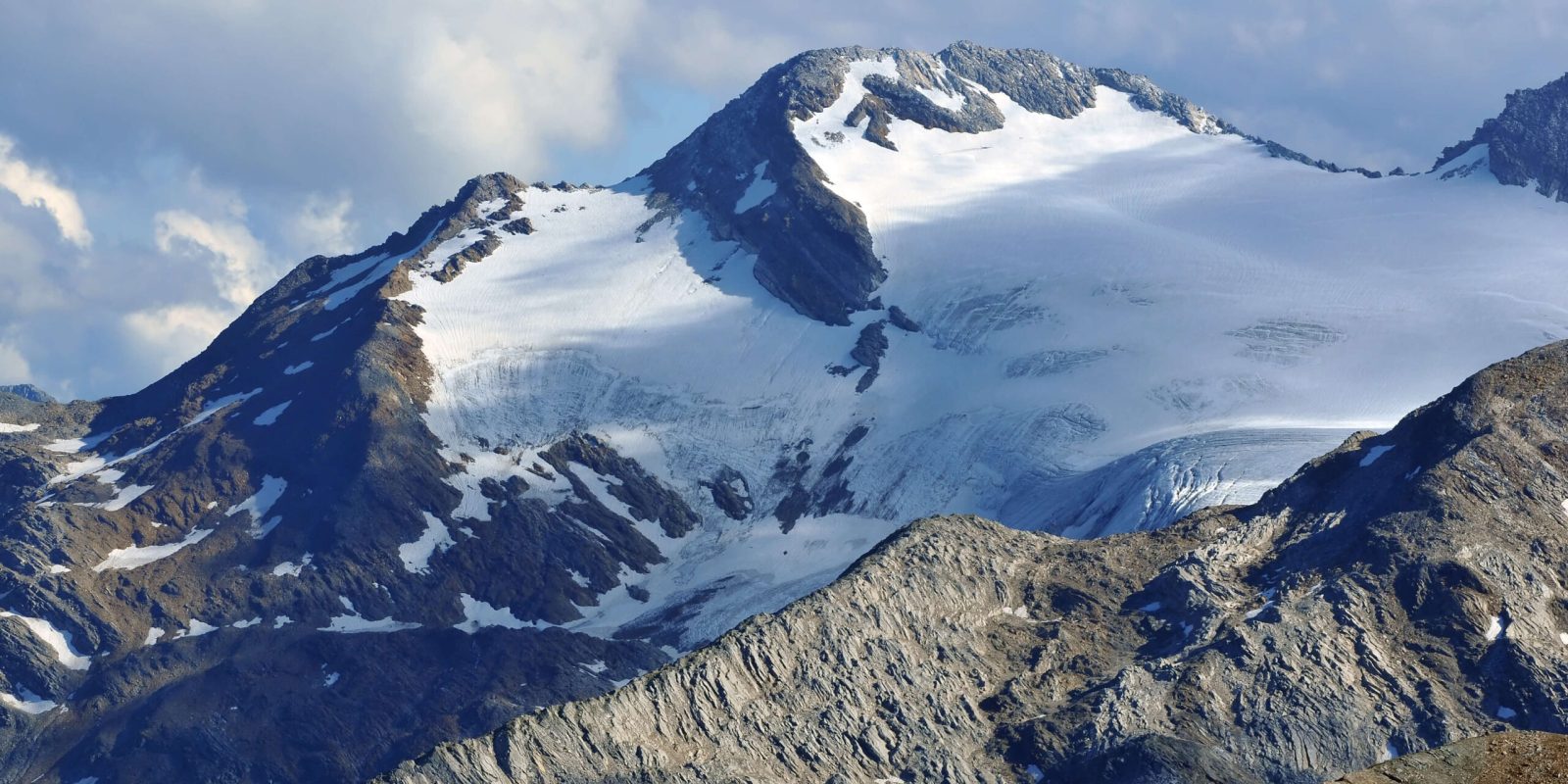 Am südlichen Fluchthorn ist es zu einen gigantischen Bergsturz gekommen.