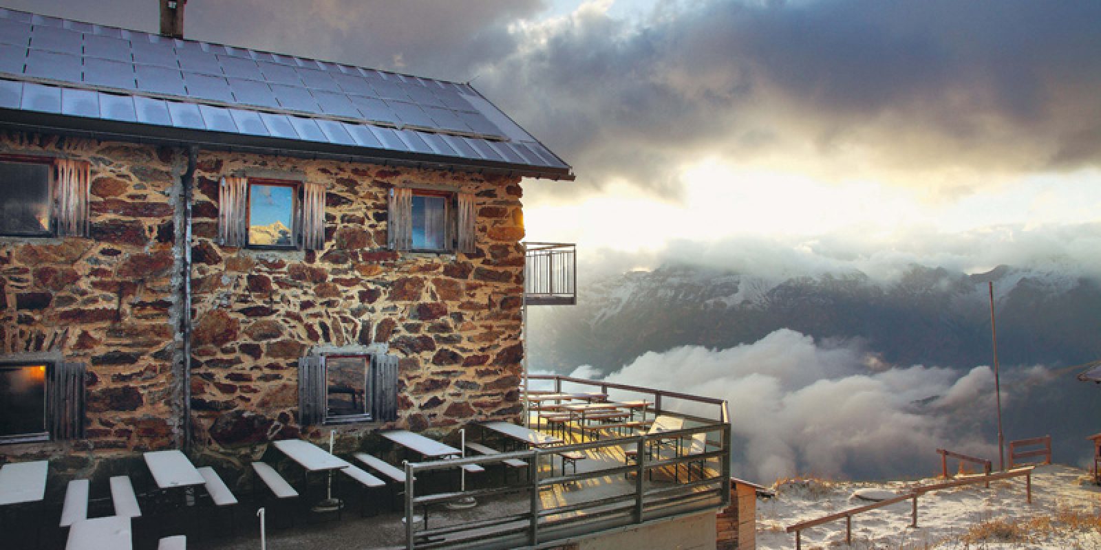 Die Starkenburger Hütte, erster Stützpunkt auf dem Stubaier Höhenweg