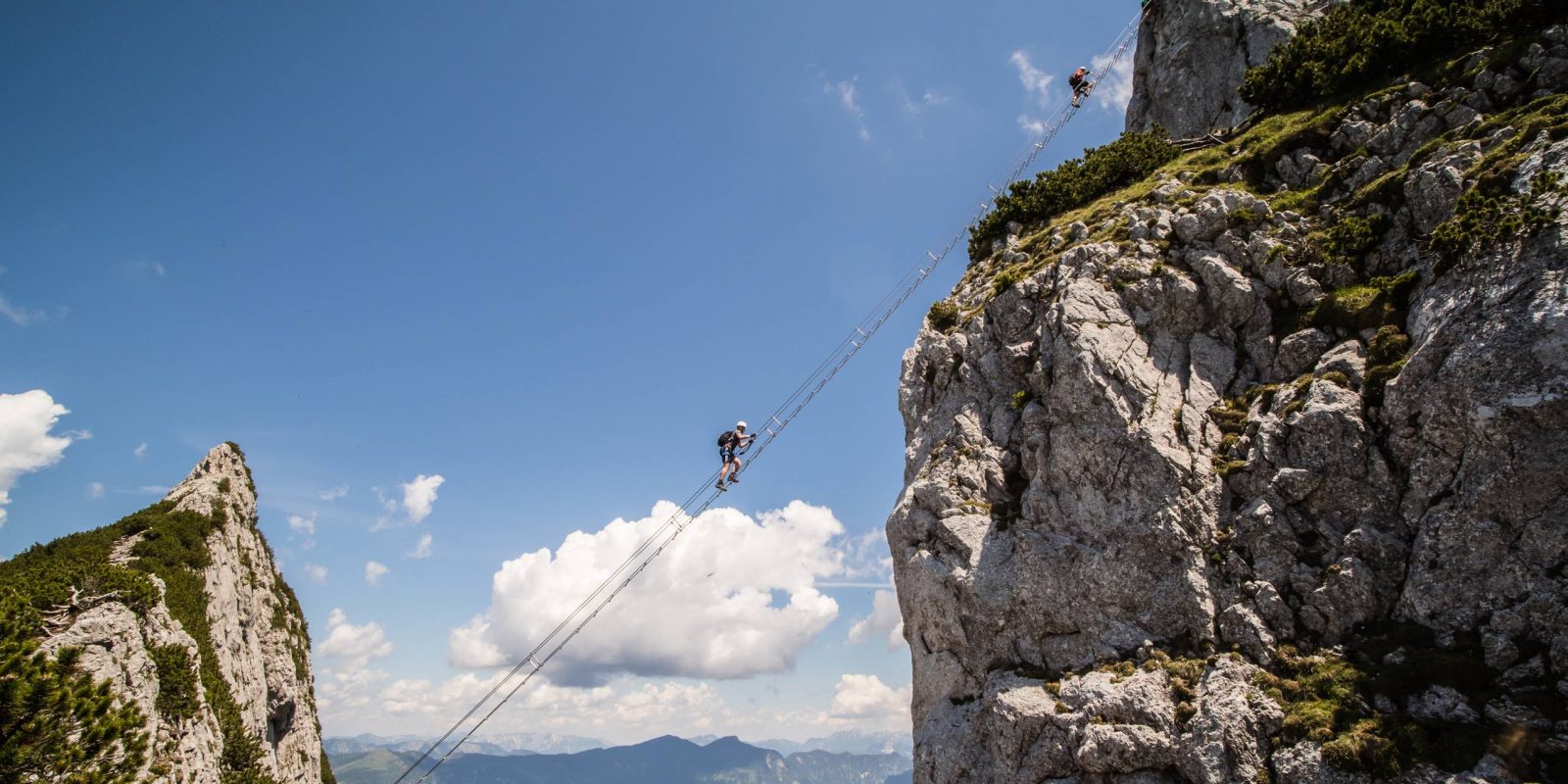 Klettersteig Donnerkogel Intersport Klettersteig in den österreichischen Alpen, nahe Gosau (Symbolbild)