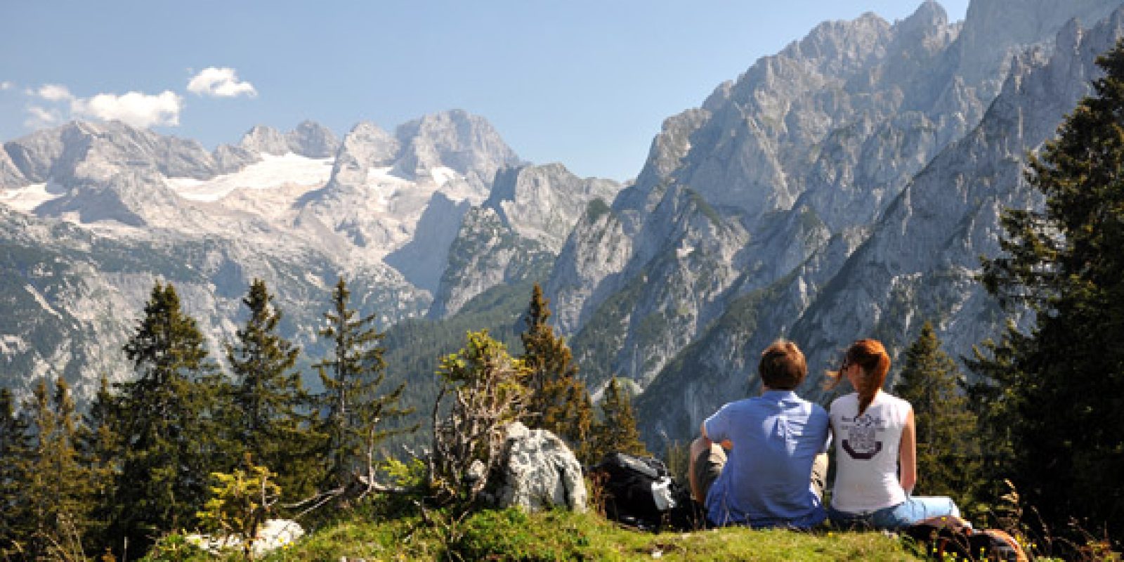 Ausblick auf den mächtigen Dachstein